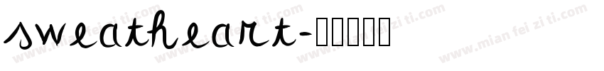 sweatheart字体转换