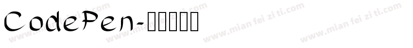 CodePen字体转换