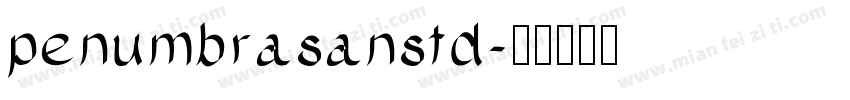 penumbrasanstd字体转换