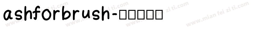 ashforbrush字体转换