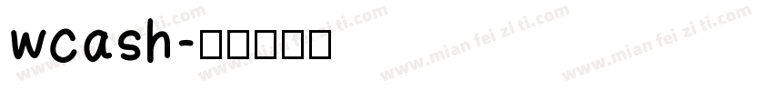 wcash字体转换