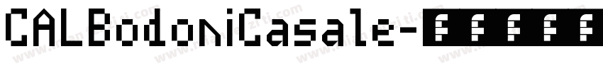 CALBodoniCasale字体转换