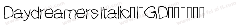 DaydreamersItalic-l2GD字体转换