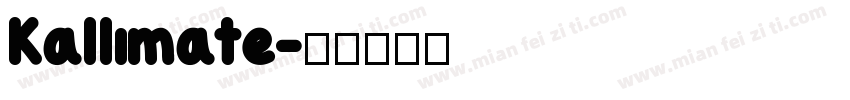 Kallimate字体转换