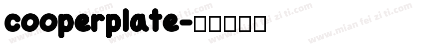 cooperplate字体转换
