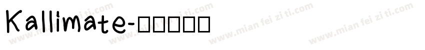 Kallimate字体转换