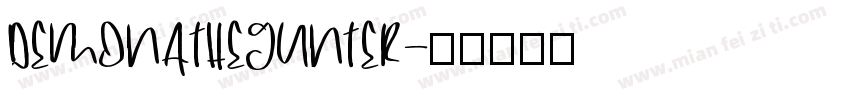 DEMONATHEGUNTER字体转换
