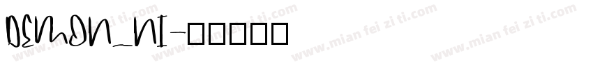 DEMON_NI字体转换