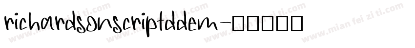 richardsonscriptddem字体转换