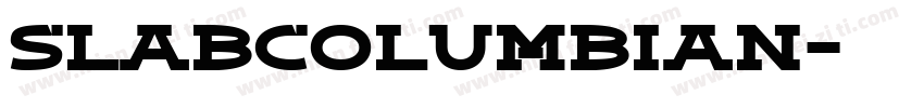 SlabColumbian字体转换