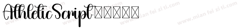 AthleticScript字体转换