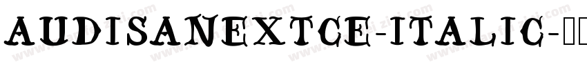 audisanextce-italic字体转换