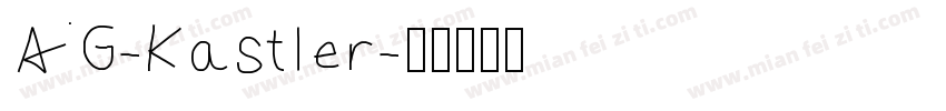 AG-Kastler字体转换