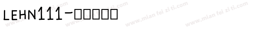 LEHN111字体转换