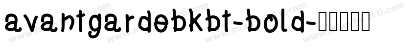 avantgardebkbt-bold字体转换