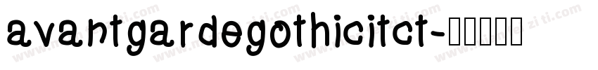 avantgardegothicitct字体转换