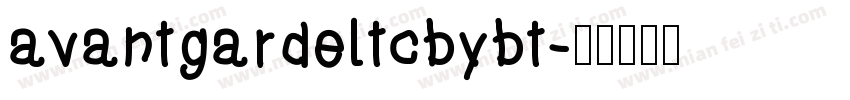 avantgardeltcbybt字体转换