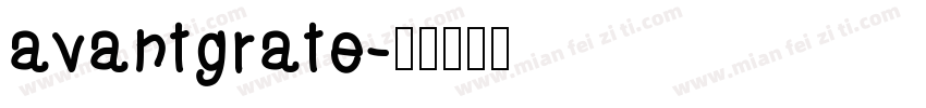 avantgrate字体转换