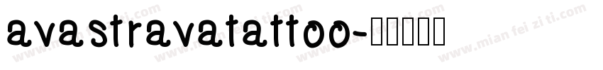 avastravatattoo字体转换
