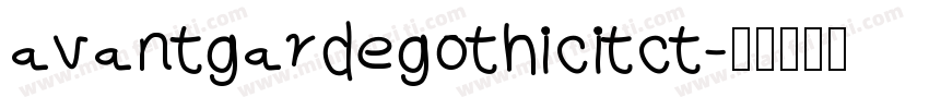 avantgardegothicitct字体转换