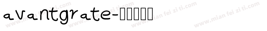 avantgrate字体转换