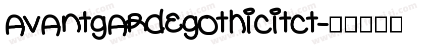 avantgardegothicitct字体转换