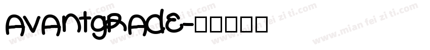 avantgrade字体转换