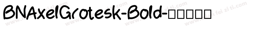 BNAxelGrotesk-Bold字体转换