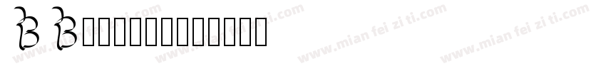 BBodoniH字体转换