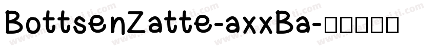 BottsenZatte-axxBa字体转换