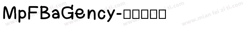 MpFBaGency字体转换