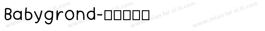 Babygrond字体转换