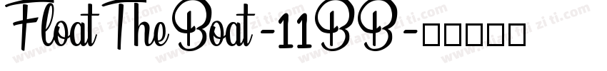 FloatTheBoat-11BB字体转换