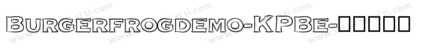 Burgerfrogdemo-KPBe字体转换