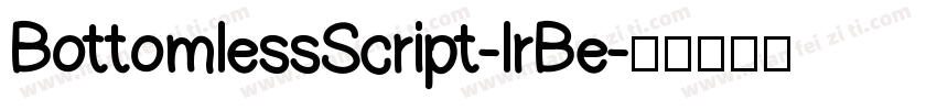 BottomlessScript-lrBe字体转换