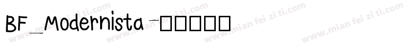 BF_Modernista字体转换