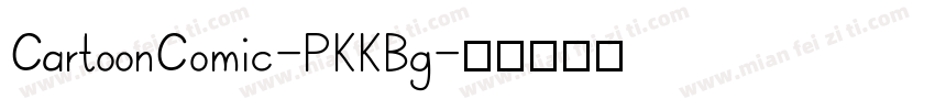 CartoonComic-PKKBg字体转换