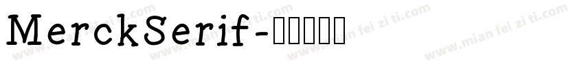 MerckSerif字体转换