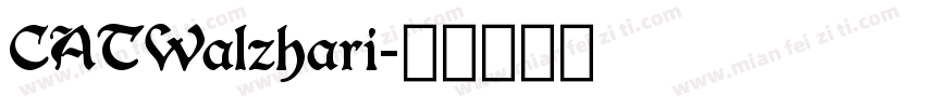 CATWalzhari字体转换