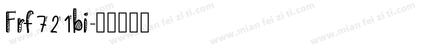 Frf721bi字体转换