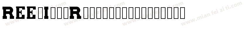 REEJIBigRuixianGB10字体转换