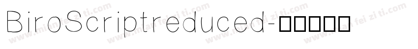 BiroScriptreduced字体转换
