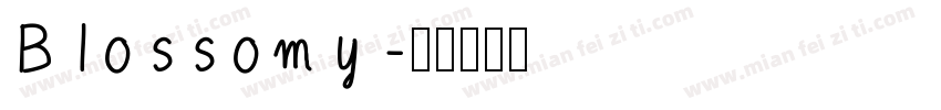 Blossomy字体转换