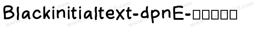 Blackinitialtext-dpnE字体转换