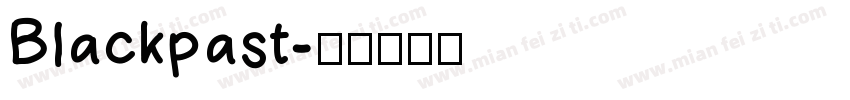 Blackpast字体转换