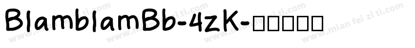 BlamblamBb-4zK字体转换