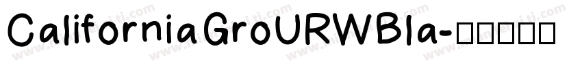 CaliforniaGroURWBla字体转换