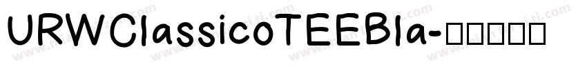 URWClassicoTEEBla字体转换