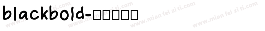 blackbold字体转换