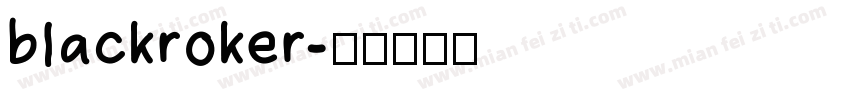 blackroker字体转换
